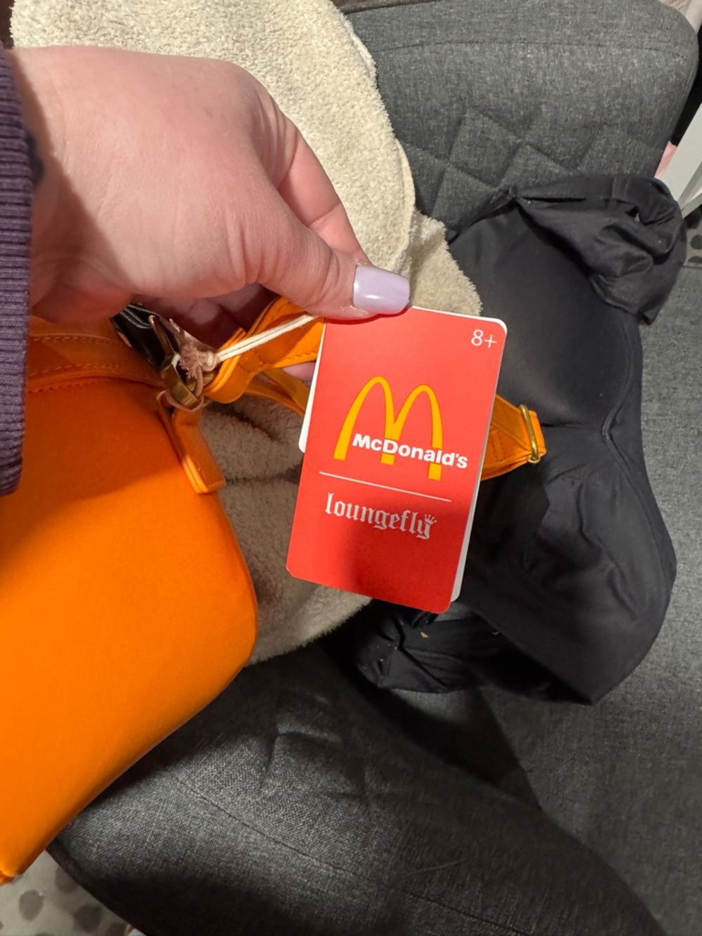 Loungefly McDonalds Orange Pumpkin Crossbody Bag - Picture 6 of 6
